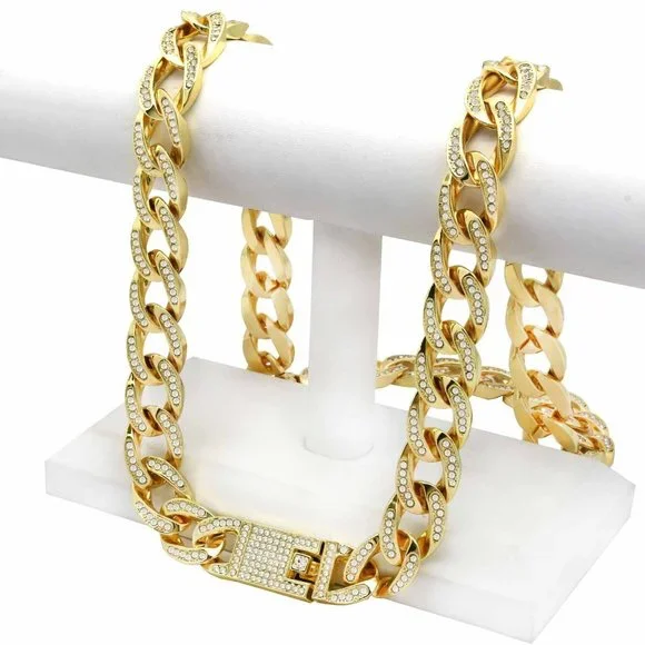 14k Gold 16mm 30" Cuban Chain